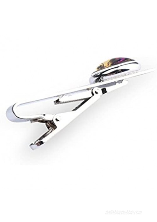 ZUNON Music Cufflinks Trombone Musical Instrument Cufflinks & Tie Clips Set Musician Artist Jewelry Wedding Gift