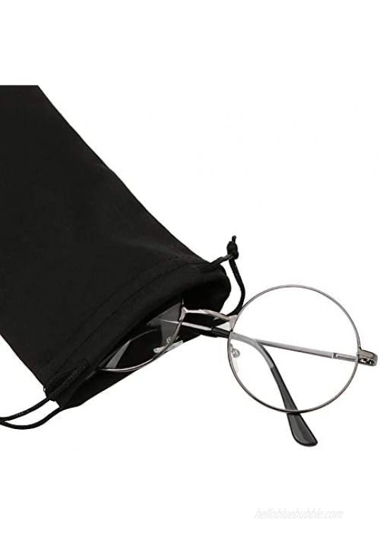 100pcs Eyeglasses Sunglasses Microfiber Pouch Bag 7.1 x 3.5