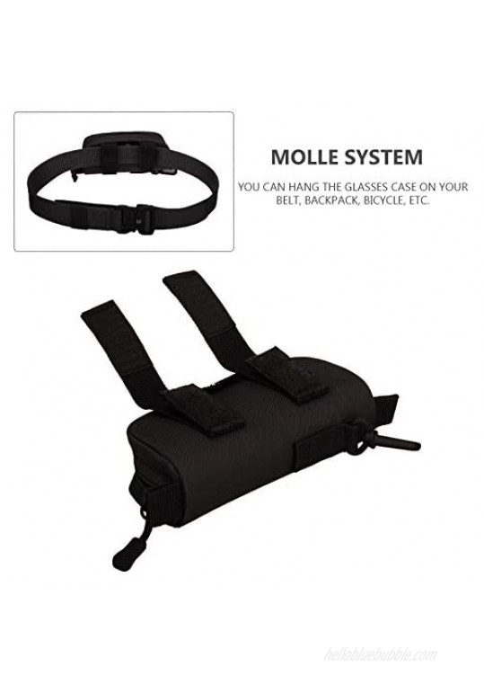 ArcEnCiel Tactical MOLLE Eyeglasses Hard Case Sunglasses Carrying Box Protective Bag Pouch