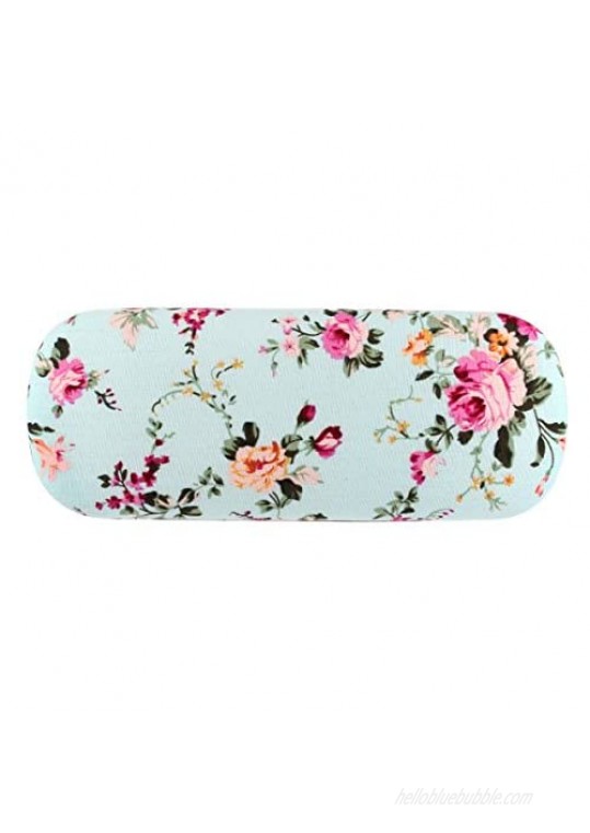 Glasses Case Hard Shell for Men Women Kids - Floral Spectacle Case Box Portable Eyeglass Cases