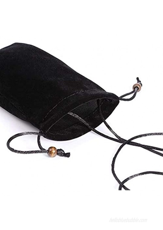 GUOQING Hanging Neck Microfiber Pouch - Cell Phone Soft Storage Bag Microfiber Glasses Sleeve Pouch Sunglasses Bag Electronic Gadgets Case Cover with Drawstring Closure（4.37.9 inch） (Color : Black)