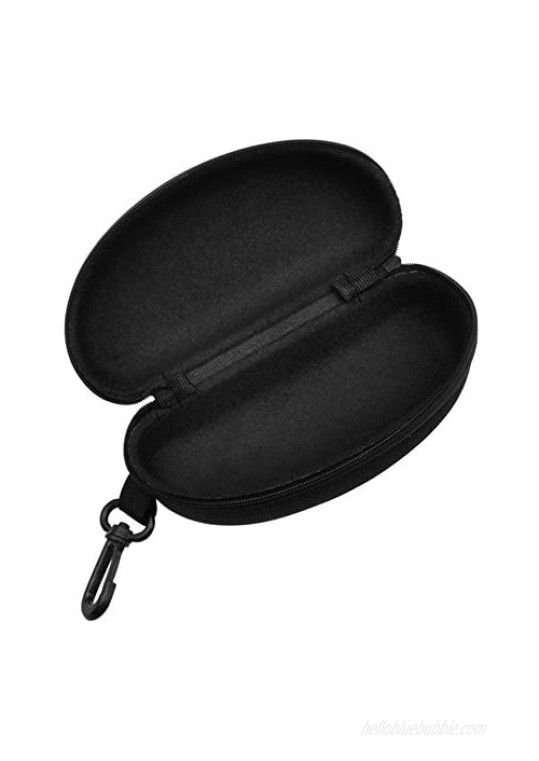 LERTREE Portable Waterproof Sunglasses Eyeglasses Case Zipper Hard Shell Box With Clip