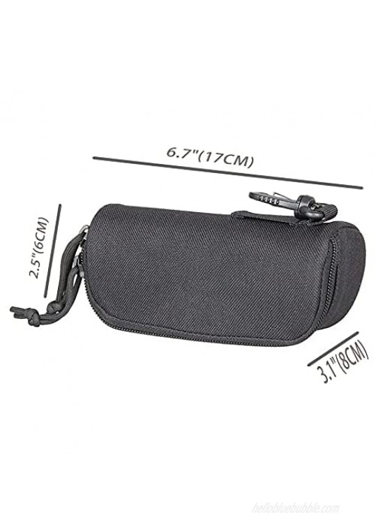 LIVIQILY Tactical MOLLE Glasses Shockproof Protective Box Portable Outdoor Sunglasses Case