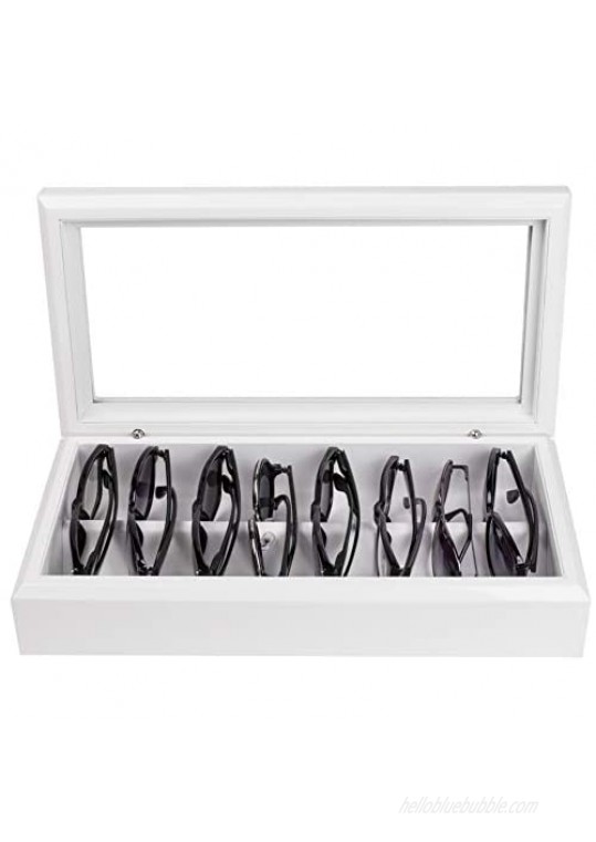 OYOBox Maxi Luxury Eyewear Organizer Lacquered Wood Box for Glasses + Sunglasses