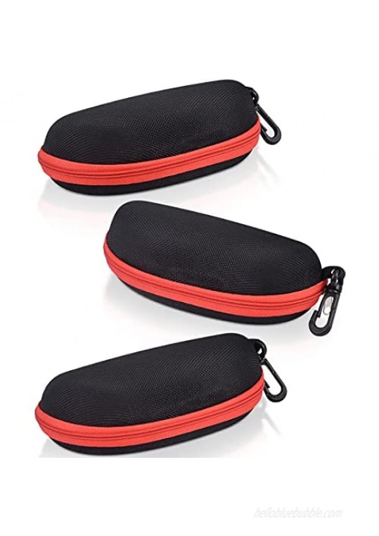 RayLove Sunglasses Case Portable Travel Zipper Eyeglasses Case (3 Pack)