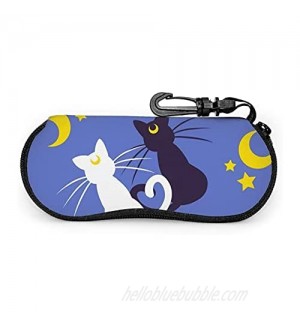 Sailor Moon Moon Kitties Glasses Case Ultra Lightzipper Portable Storage Box For Traving Reading Running Storing Sunglasses
