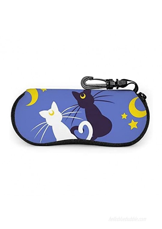 Sailor Moon Moon Kitties Glasses Case Ultra Lightzipper Portable Storage Box For Traving Reading Running Storing Sunglasses