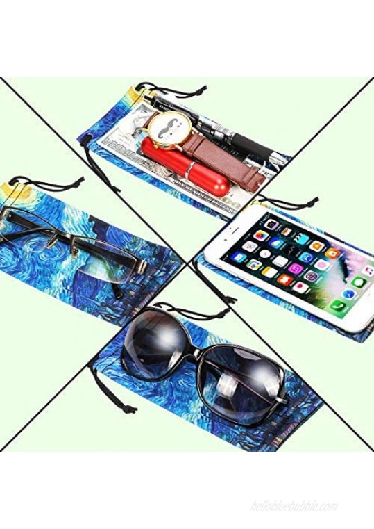 Soft Eyeglass Pouch - Pouch for glasses Microfiber Screen Cleaning Bag