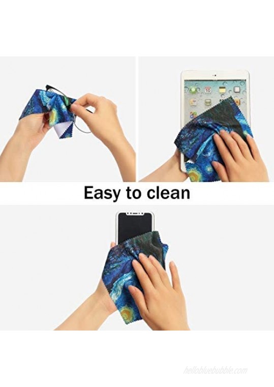 Soft Eyeglass Pouch - Pouch for glasses Microfiber Screen Cleaning Bag