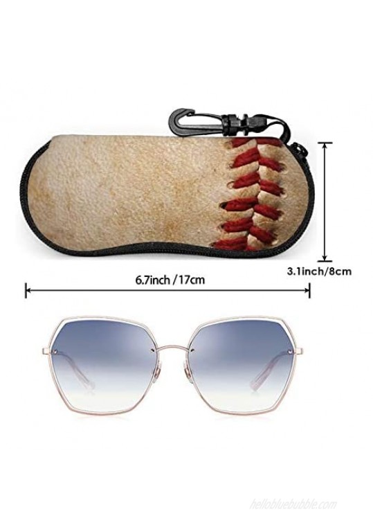 Sunglasses Zipper Soft Case Portable Neoprene Eyeglass Box with Belt Clip Ultra Light Travel Glasses Bag