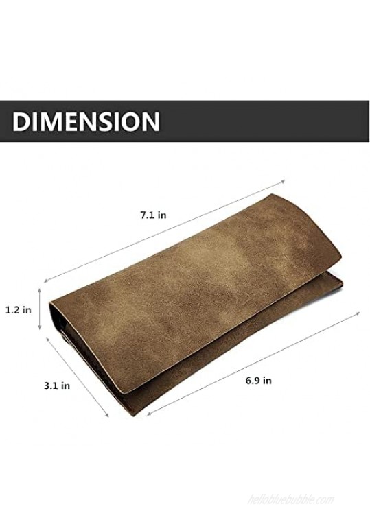 Titacle Leather Sunglasses Case Men And Women Fashion Portable Glasses Case Wear-Resistant Ultra-Thin Case