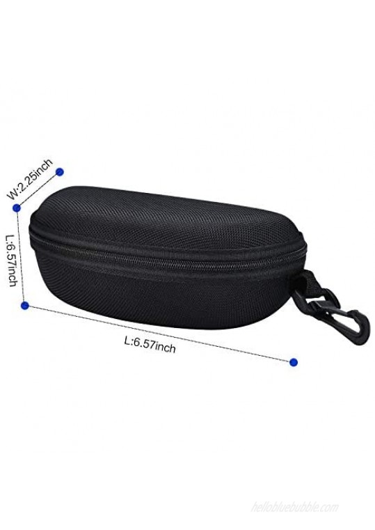 ZZ Sanity (3PCS) Portable Travel Zipper Sunglasses Hard Case Eyes Glasses Box Bag
