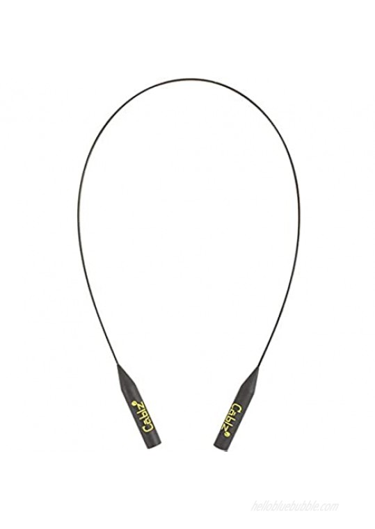 Cablz Original Eyewear Retainer  Black and Yellow with Black Cable  14-Inch
