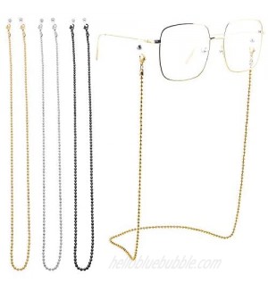 Eyeglass Holder Lanyard Chains Stainless Steel Glasses Strap for Men and Women 3 Pcs