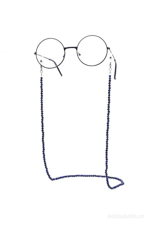 Eyeglasses Chain Sunglasses Chain Fashion Natural Stone Beaded Mask Lanyard Chain Face Mask Holder Chain for Women Men