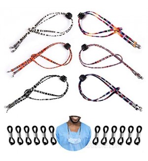 Face Mask Lanyard  18Pcs Adjustable Eyeglass Holder Strap Sunglass Cord for Men Women Kids Boys Girls Elderly