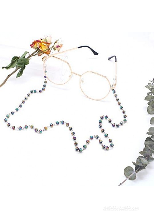 KAI Top Eyeglass Chain Strap Holder Cord Sunglasses Chain Fashion Glass Beaded Eyewear Retainer Lanyard for Women Girls Men