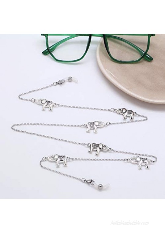 KAI Top Mask Holder Chain Lanyard Necklace Silver Eyeglasses Chain Sunglasses Chain for Women