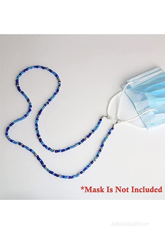 Mask Glasses Bead Lanyard Face Mask Chain Necklace Accessories Eyeglass Sunglass Holder Strap Colored Lanyard for women kids