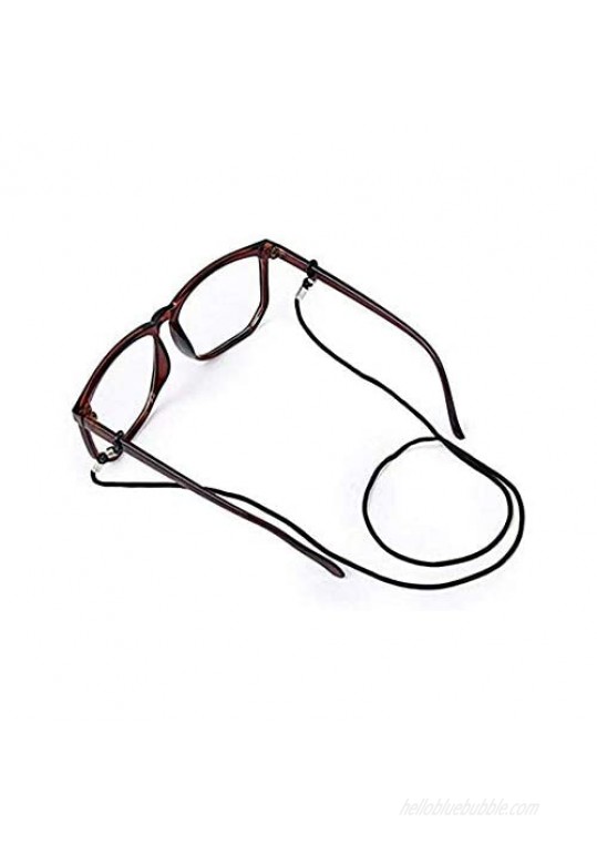 SHTCUS 24Pcs Eyeglass Holder Strap Cord Nylon Eyeglass String Holder Chain Necklace Lightweight Glasses Cord Chain String Eyeglass Retainer Black Medium