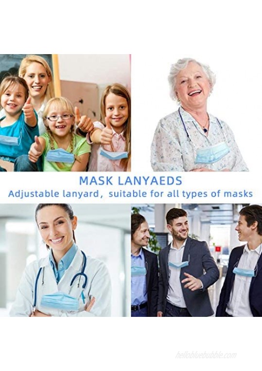 UMBERLOVER Face Mask Lanyard Adjustable Length Elastic Strap Glasses Chains