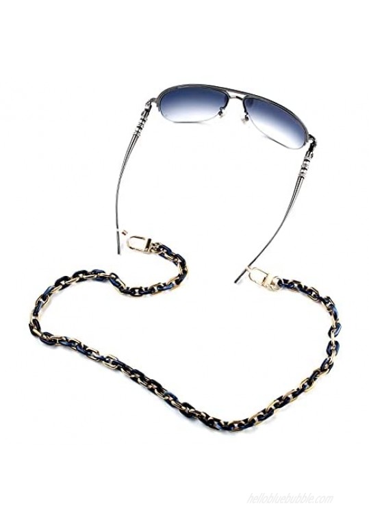 VeekyVicky Eyeglass Chains for Women Stylish Face Mask Chain Holder Acrylic Buckle Glasses Lanyard for Anti-Lost