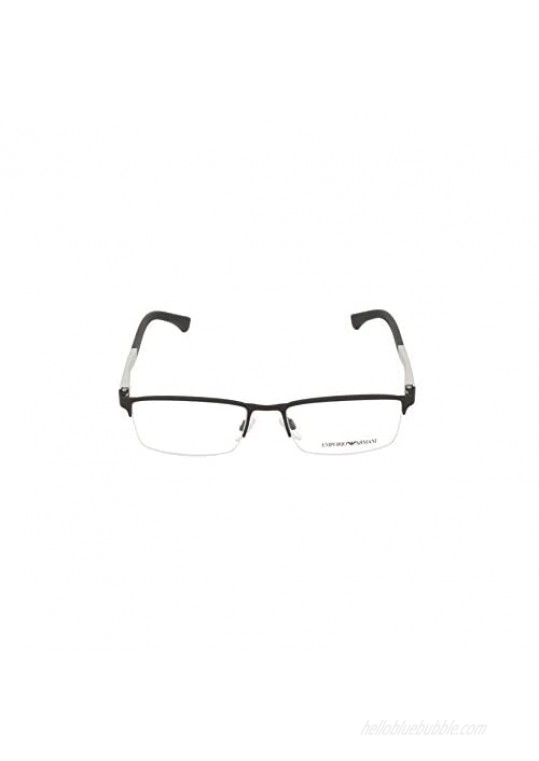 Armani EA1041 Eyeglass Frames 3094-53 - Black Rubber EA1041-3094-53