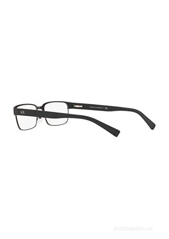 AX Armani Exchange Men's Ax1017 Metal Rectangular Prescription Eyewear Frames