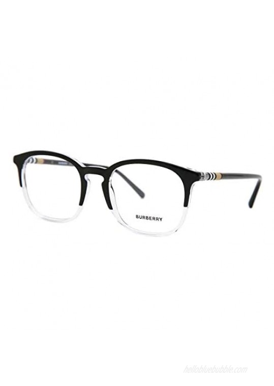 Burberry Men's BE2272 Eyeglasses Top Black On Crystal 53mm