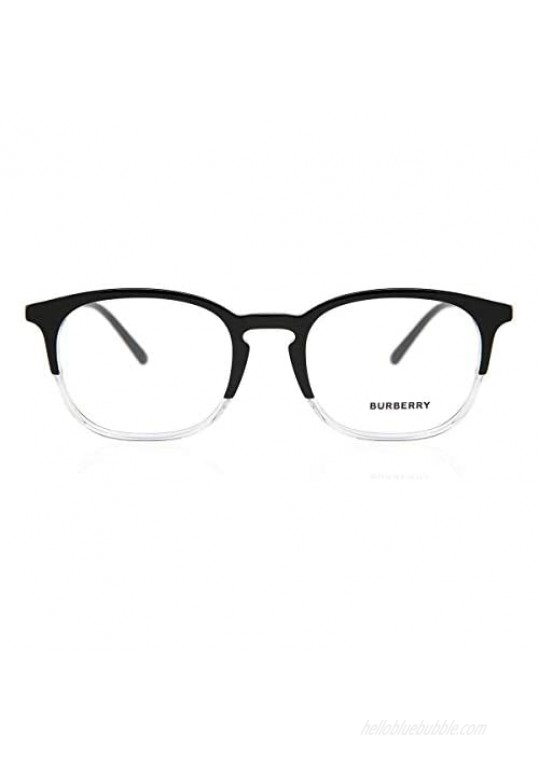 Burberry Men's BE2272 Eyeglasses Top Black On Crystal 53mm