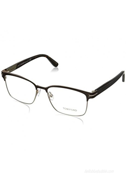 Tom Ford FT5323 Square Metal Optical Brown Rose Gold Eyeglasses TF5323 048 New
