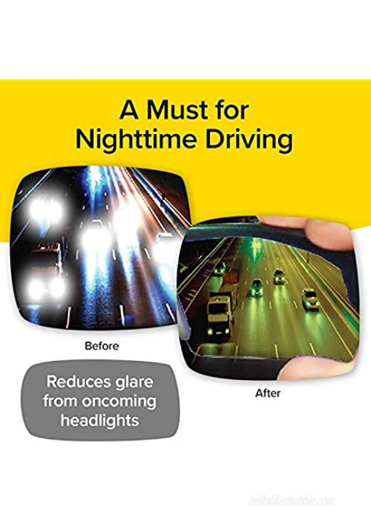 As Seen On TV Battle Vision Night Vision Glasses for Driving by BulbHead - Amazing Night Driving Glasses Protect Eyes From Blinding Headlight Glare - Green Lenses Enhance Clarity - Flexible Frames
