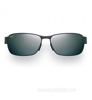 Maui Jim Black Coral Rectangular Sunglasses