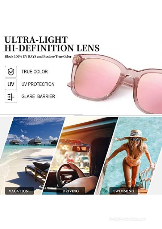 Myiaur Fashion Sunglasses for Women Polarized Driving Anti Glare 100% UV Protection Stylish Design