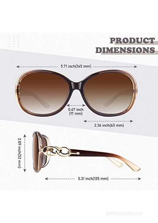 Polarized Sunglasses for Women Oversized Sun Glasses Fashion Shades SUNIER S85