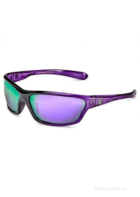 Polarized Wrap Around Sport Sunglasses for Men Women UV400 Sports Sun Glasses