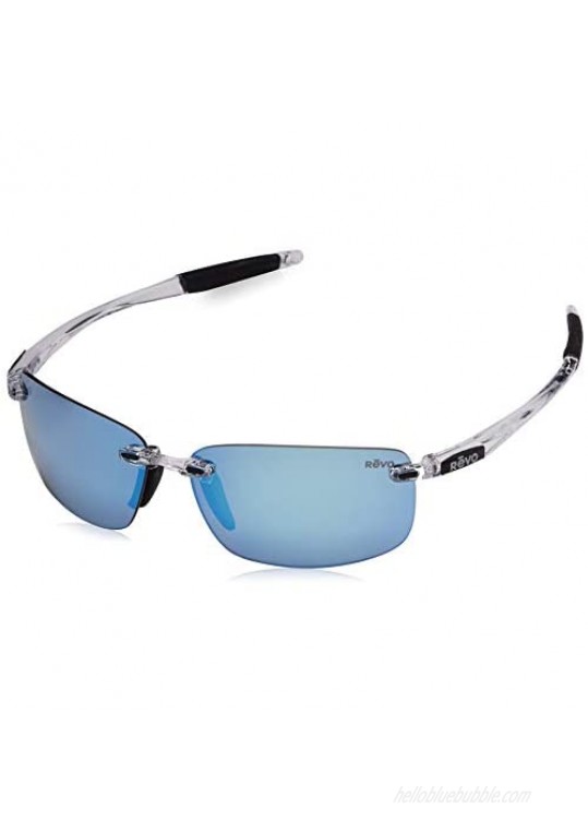 Revo Sunglasses Descend N: Polarized Lens Filters UV  Rimless Rectangle Frame