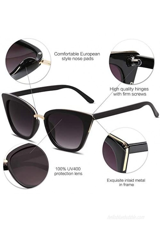 SOJOS Cat Eye Designer Sunglasses Fashion UV400 Protection Glasses SJ2052