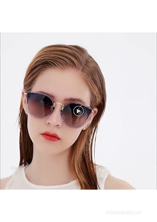 SUNGAIT Oversized Vintage Polarized Cat Eye Sunglasses for Women UV400