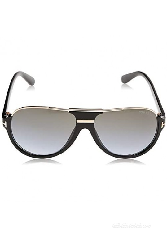 Tom Ford Dimitry Aviator Sunglasses in Shiny Black FT0334S 01P 59