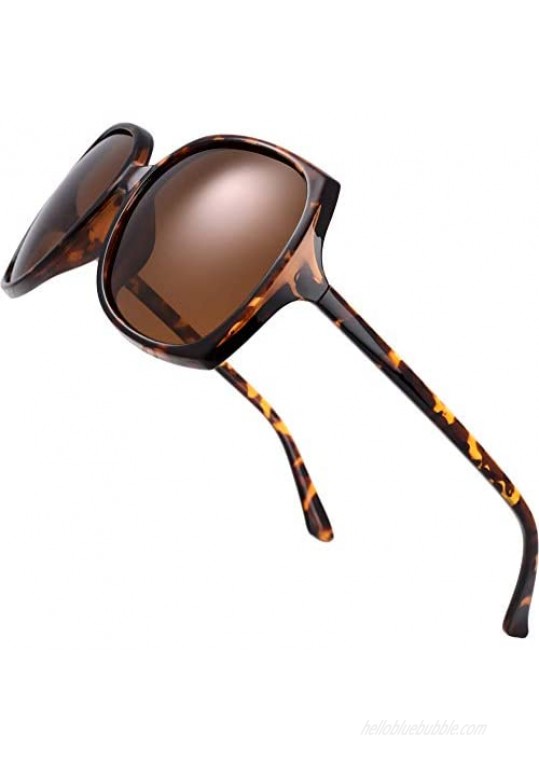 Women's Oversized Square Jackie O Cat Eye Hybrid Butterfly Fashion Sunglasses - Exquisite Packaging