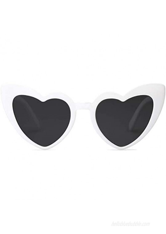 Zoint Clout Heart Sunglasses Goggles Vintage Cat Eye Mod Style Retro Kurt Cobain Glasses