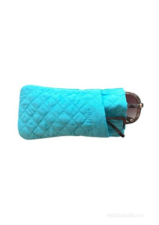 Double Eyeglass Case  Quilted Cotton Soft and Slim  by Buti-Eyes