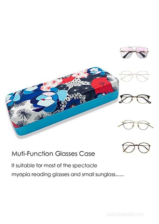 Folaxshoo Hard Clamshell Eyeglasses Protective Case Unisex Glasses Holder Shell Case