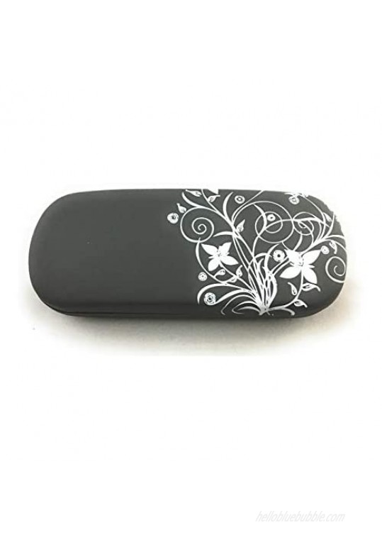 Hard Eyeglass Case for Reading Glasses Spectacles and Small Sunglasses. Sturdy Pocket Size Cases.
