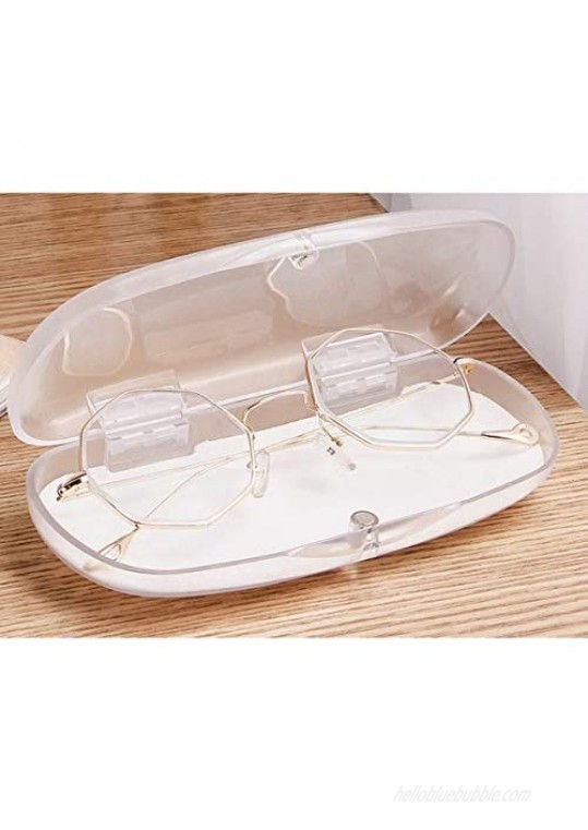 Hard Eyeglasses Case Plastic Glass Protective Case for Women Men-Magnetic Closure Small Sunglass Case