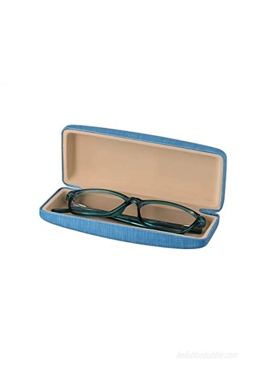 Hard Shell Eyeglass Case Clamshell Fits Medium Frames Reading Glasses Sunglasses for Women Men