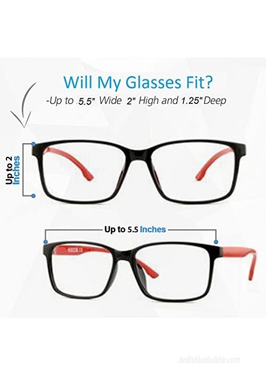 Hard Shell Glasses Case For Small Eyeglass Great Gift for Boys Girls Kids & Children