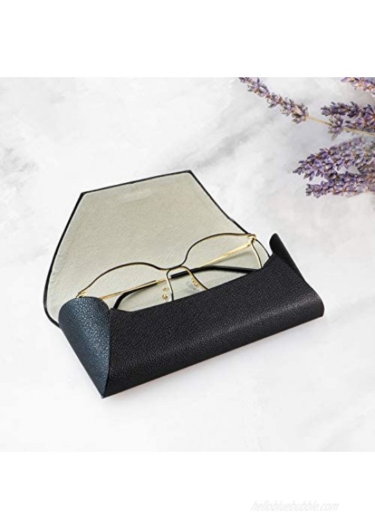 LifeArt Eyeglass Case Hard Shell Portable Sunglass Case fashionable PU Leather Eyeglass Case Lightweight
