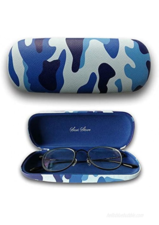 Suri Store Eyeglasses Hard Case Camo Cool Clamshell Camouflage Military Style Box  Camo3  L6 W2.1 H1.5inch